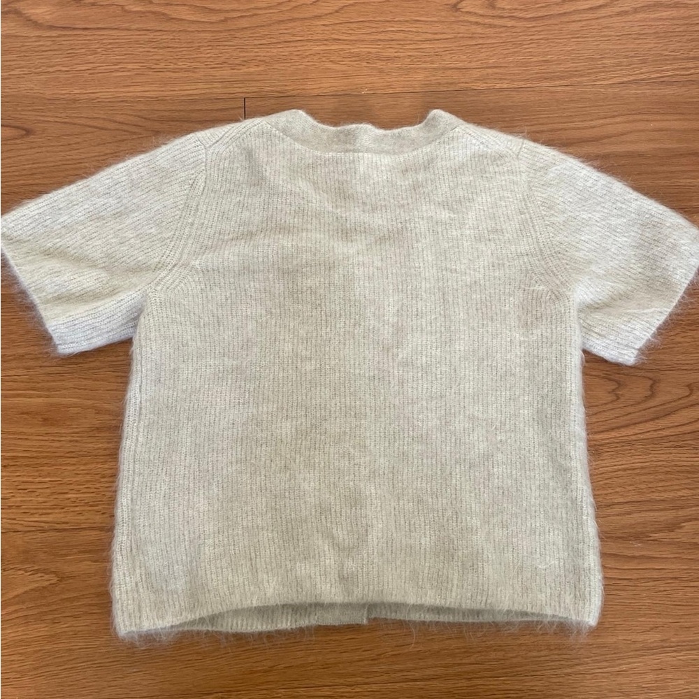 COS Light Beige Button-Up Cardigan M - Picture 2 of 7